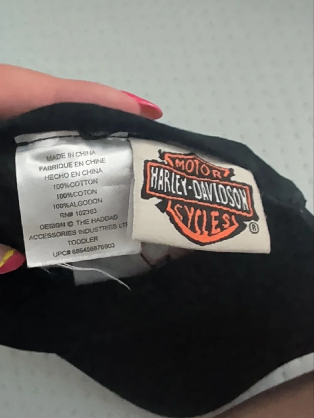 Harley-Davidson Black Cap with Orange and White Logo